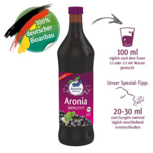 Packshot: Aronia Direktsaft Bio 0,7 l D