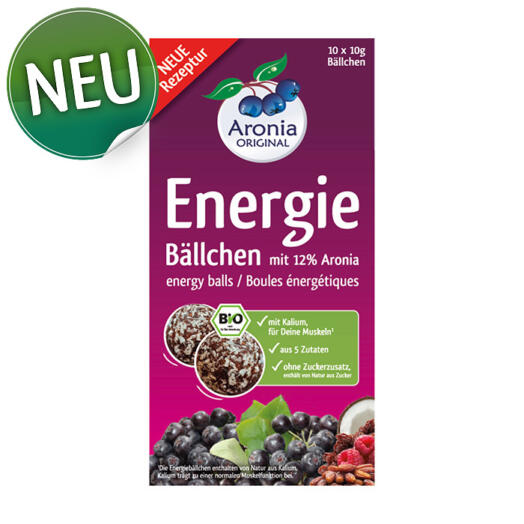 Packshot: Energiebällchen Bio 100 g